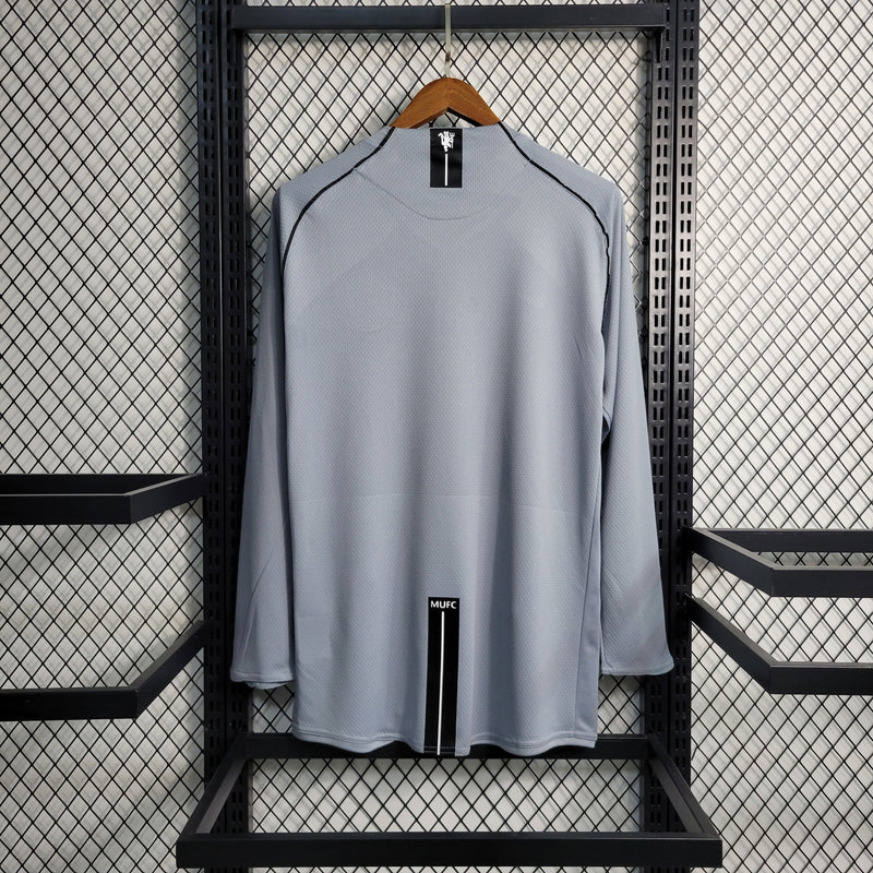 Camisa Goleiro Manchester United Retrô | 07/08 Nike - Cinza - Manga Longa