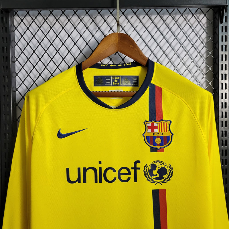 Camisa II Barcelona Retrô | 08/09 Nike - Amarela - Manga Longa