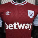 Camisa I West Ham | 24/25 Modelo Jogador Umbro - Vinho