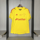 Camisa de Goleiro Cruzeiro | 24/25 Torcedor Adidas - Amarela (Patrocinios)