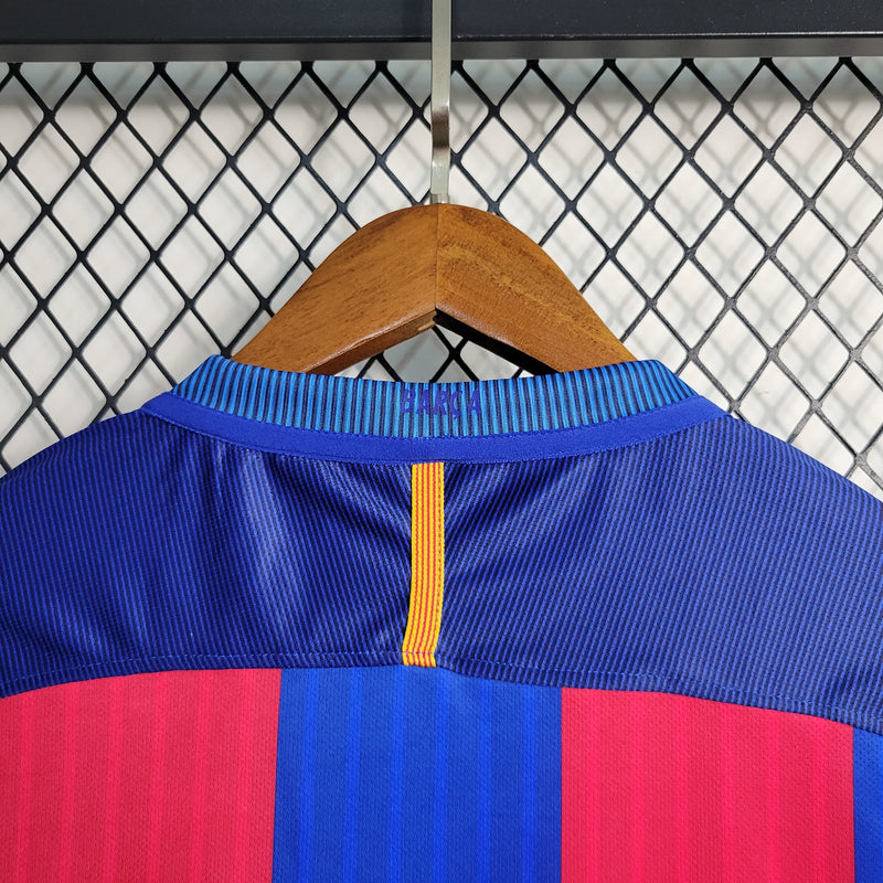 Camisa I Barcelona Retrô | 16/17 Nike - Vermelha e Azul