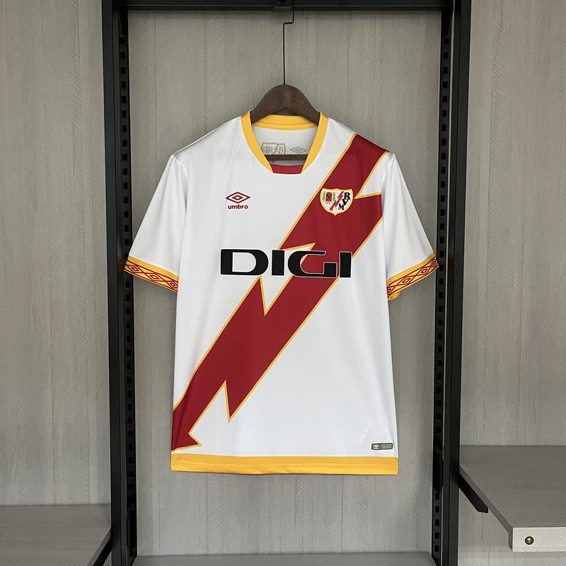 Camisa I Rayo Vallecano | 23/24 Torcedor Umbro - Branca e Vermelha