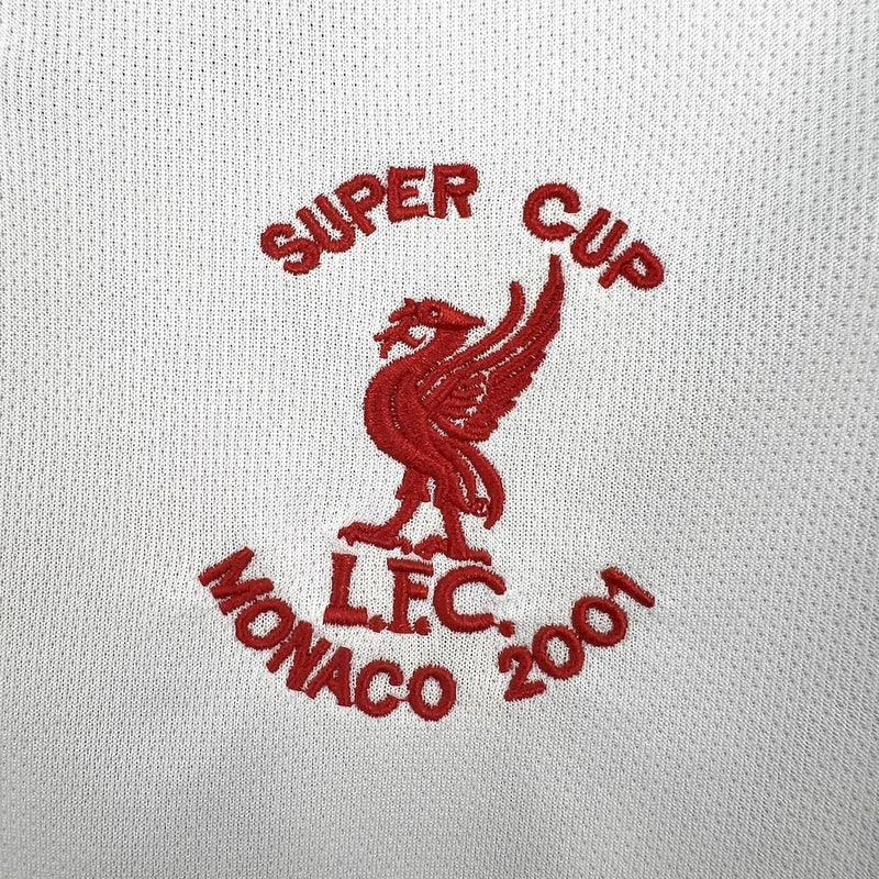 Camisa II Liverpool Retrô | 01/02 Reebok - Branca e Preta
