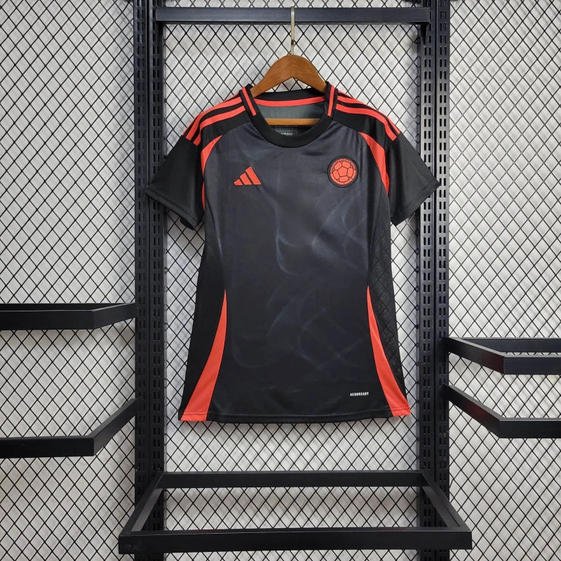 Camisa II Colômbia | 2024 Torcedor Adidas - Preta e Laranja - Feminina