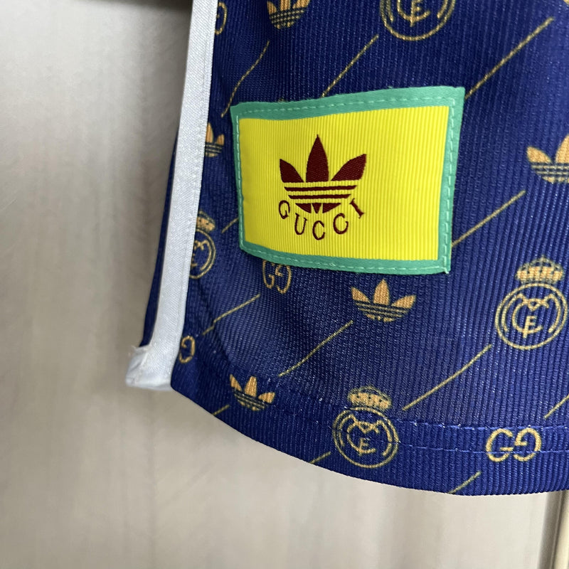 Camisa Gucci x Real Madrid | 24/25 Modelo Jogador Adidas - Azul