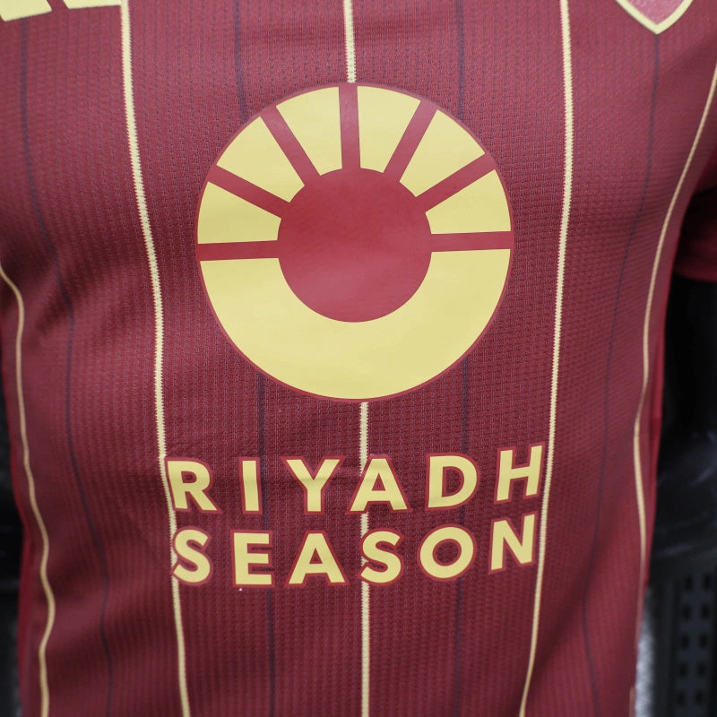 Camisa I Roma | 24/25 Modelo Jogador Adidas - Clarete e Dourado