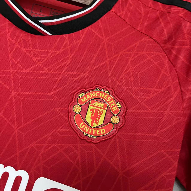 Camisa I Manchester United | 23/24 Torcedor Adidas - Vermelha - Feminina