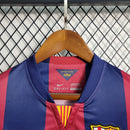 Camisa I Barcelona Retrô | 14/15 Nike - Azul e Vermelha - Manga Longa