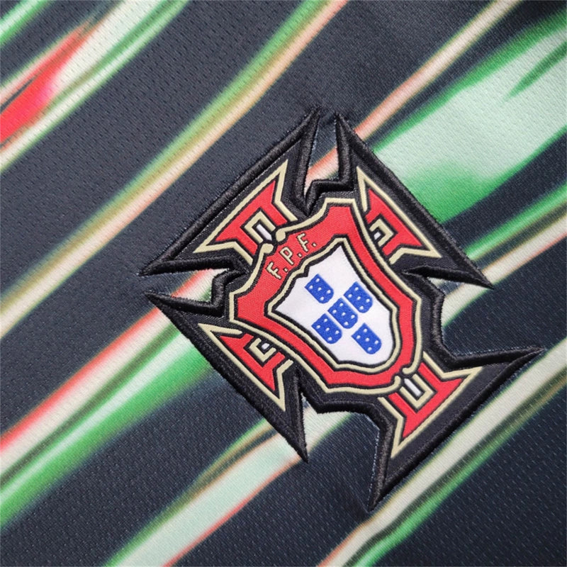 Camisa II Portugal | 2025 Torcedor - Preta Verde e Vermelha