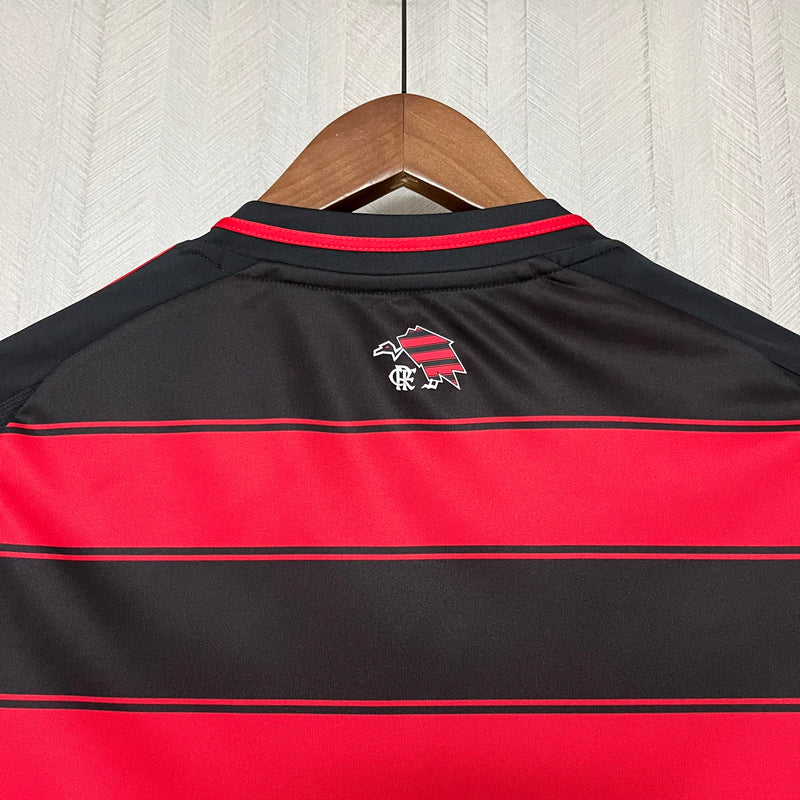 Camisa I Flamengo | 25/26 Torcedor Adidas - Vermelha e Preta - Feminina