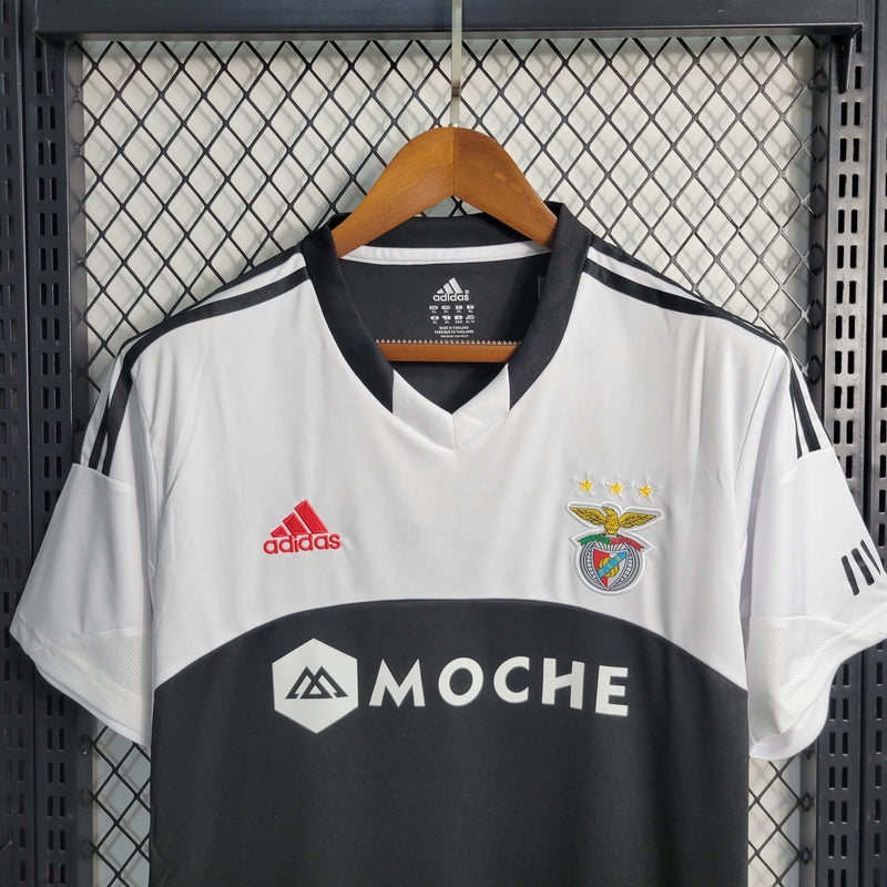 Camisa II Benfica Retrô | 13/14 Adidas - Preta e Branca