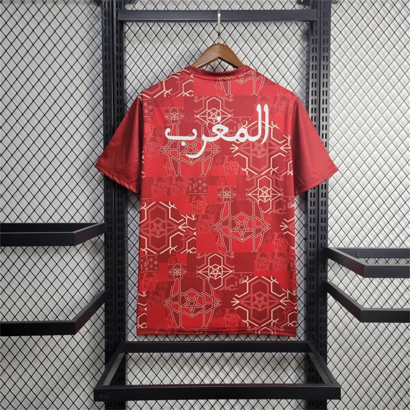 Camisa Pré Jogo Marrocos | 24/25 Torcedor Puma - Vermelha e Verde