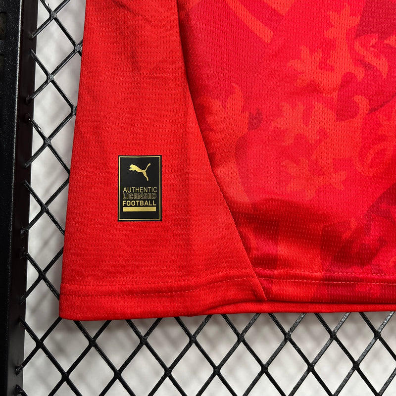 Camisa I Republica Tcheca | 2024 Torcedor Puma - Vermelha