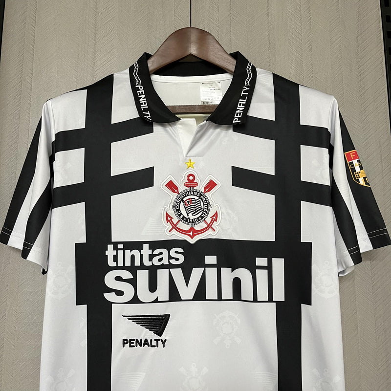 Camisa IV Corinthians Retrô | 1996 Penalty - Branca e Preta