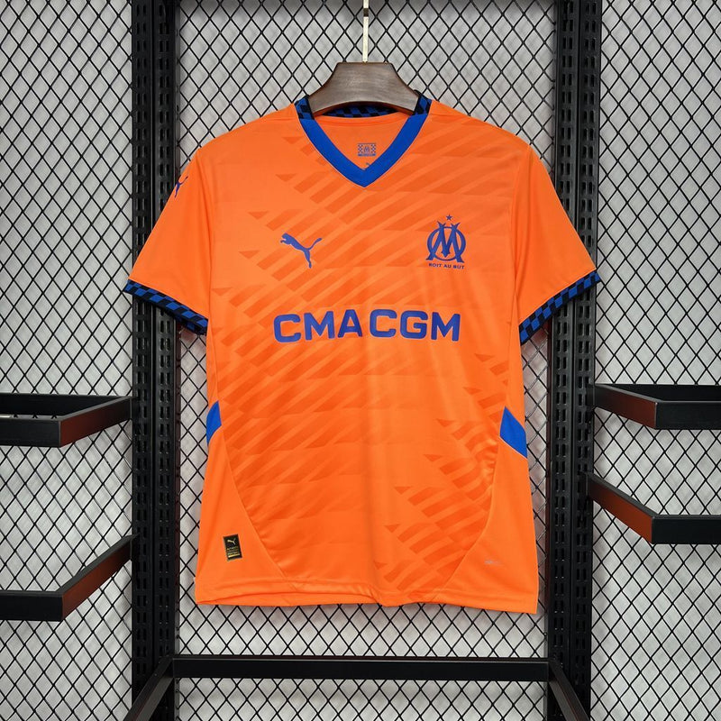 Camisa III Olympique de Marseille | 24/25 Torcedor Puma - Laranja e Azul