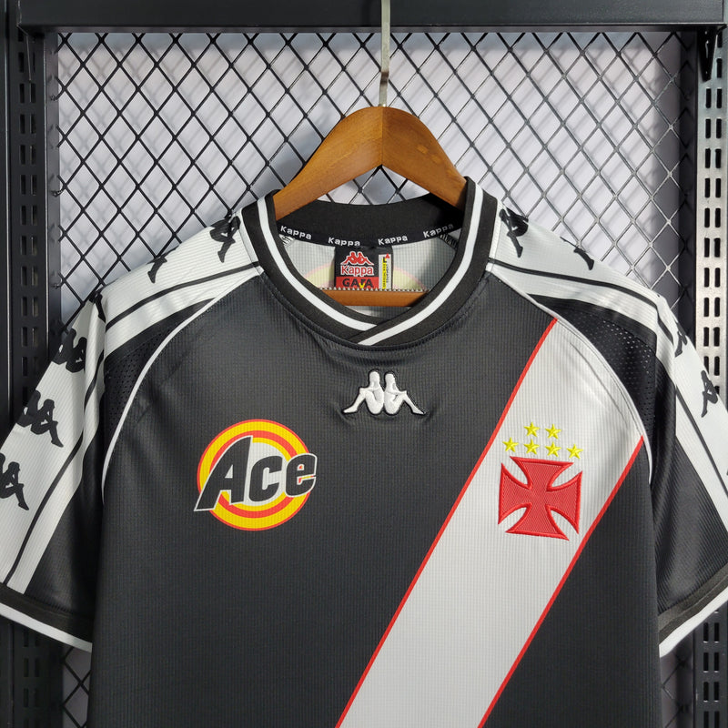 Camisa I Vasco Retrô | 2000 Torcedor Kappa - Preta