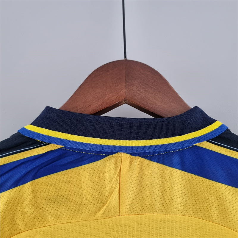 Camisa I Parma Retrô | 99/00 Champion - Azul e Amarela