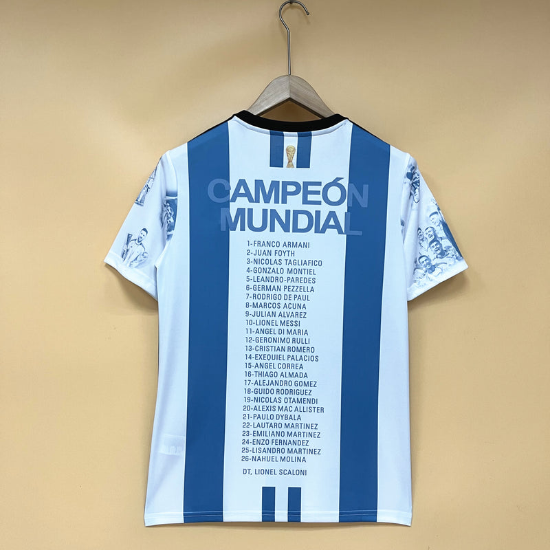 Camisa Comemorativa Campeões Argentina | 22/23 Torcedor Adidas - Azul e Branca