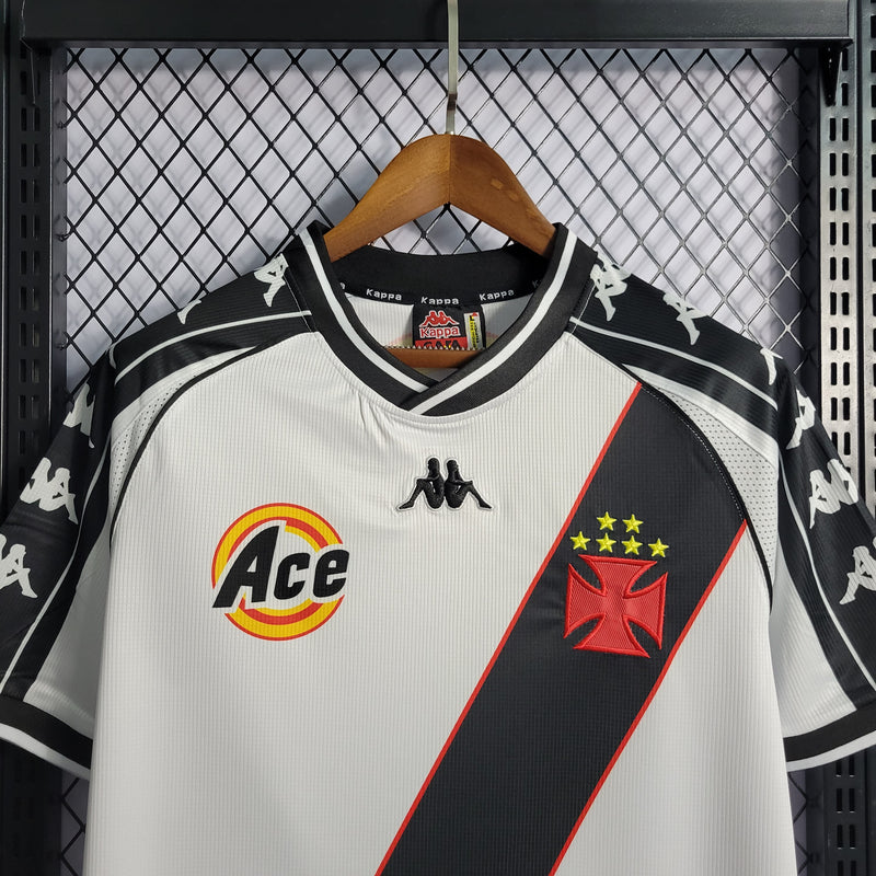 Camisa II Vasco Retrô | 2000 Torcedor Kappa - Branca