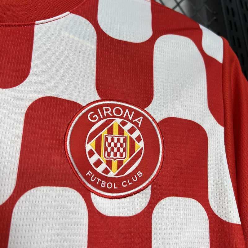 Camisa I Girona | 24/25 Torcedor Puma - Vermelha e Branca
