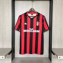 Camisa I Milan Retrô | 88/89 Kappa - Vermelha e Preta