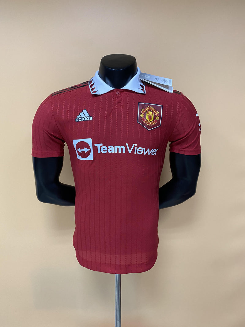 Camisa I Manchester United | 22/23 Modelo Jogador Adidas - Vermelha