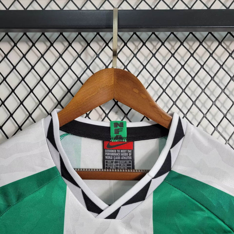 Camisa I Nigéria Retrô | 1996 Nike - Verde e Branca