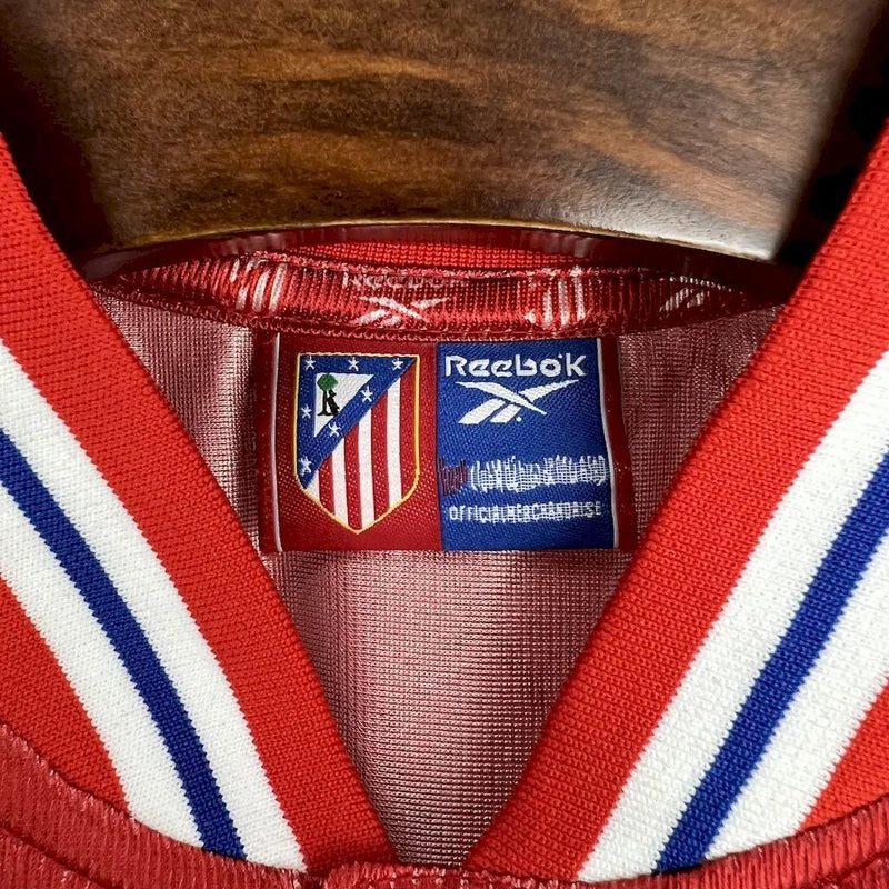 Camisa I Atlético de Madrid Retrô | 99/00 Reebok - Vermelha e Branca