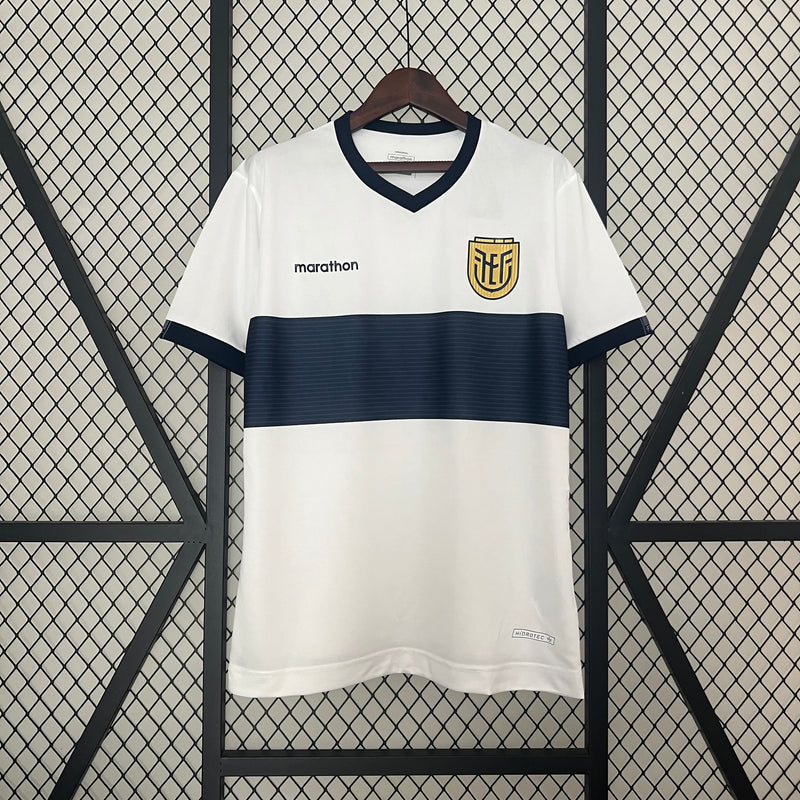 Camisa II Equador | 2024 Torcedor Marathon - Branca e Azul