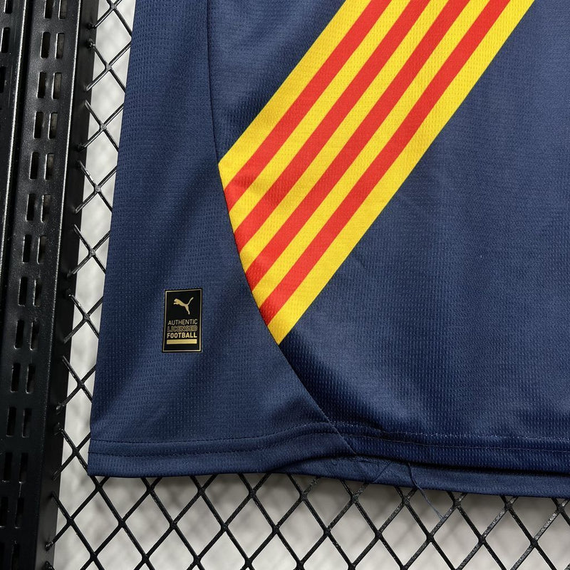 Camisa II Girona | 24/25 Torcedor Puma - Azul Amarela e Vermelha