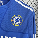 Camisa I Chelsea Retrô | 09/10 Adidas - Azul e Branca - Manga Longa