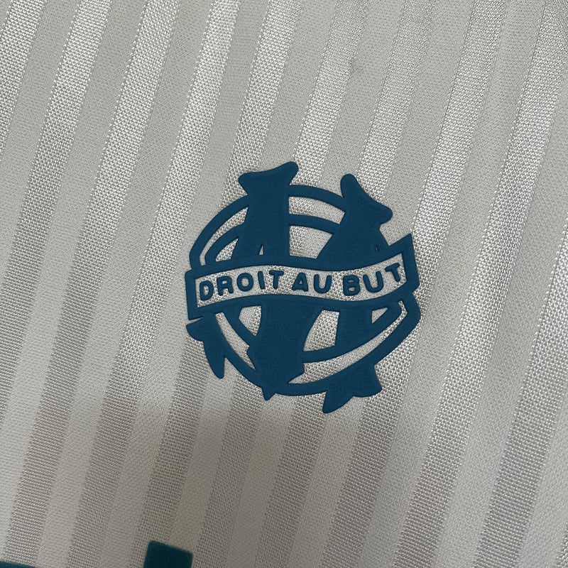 Camisa I Olympique de Marseille Retrô | 1990 Torcedor Adidas- Branca e Azul