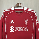Camisa I Liverpool | 25/26 Torcedor Adidas - Vermelha - Manga Longa