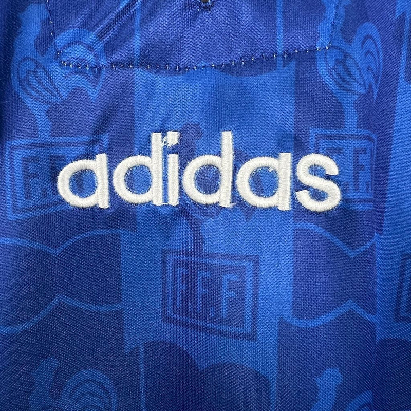 Camisa I França Retrô | 1996 Adidas - Azul