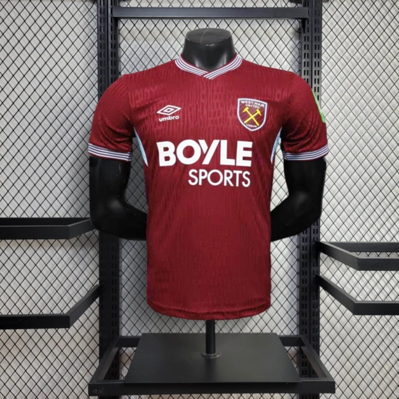 Camisa I West Ham | 25/26 Modelo Jogador Umbro - Vinho