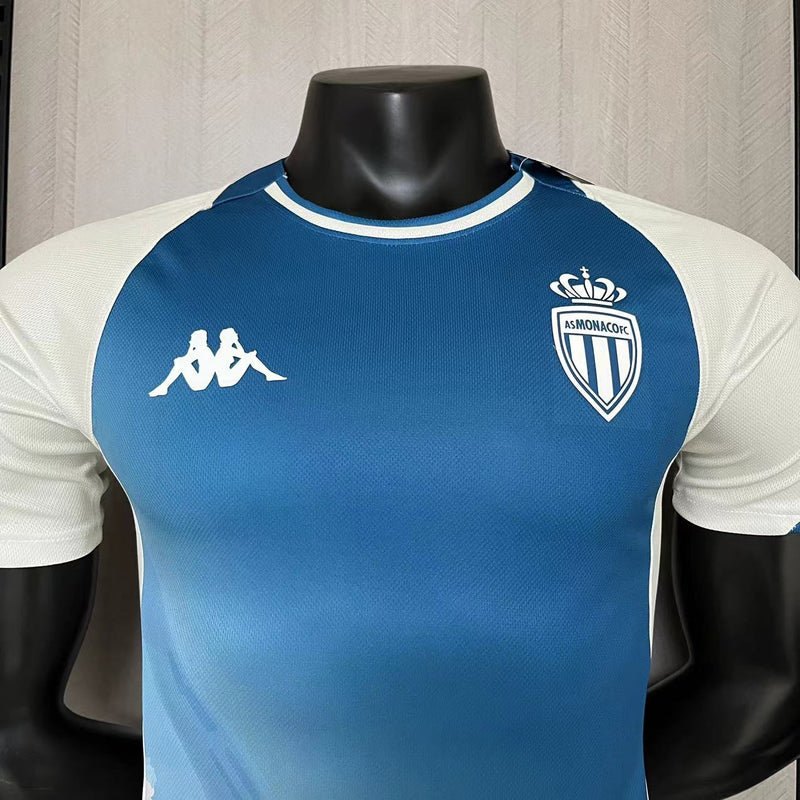 Camisa III Monaco | 23/24 Modelo Jogador Kappa - Azul e Branca
