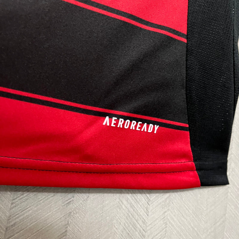 Camisa I Flamengo | 25/26 Torcedor Adidas - Vermelha e Preta - Feminina
