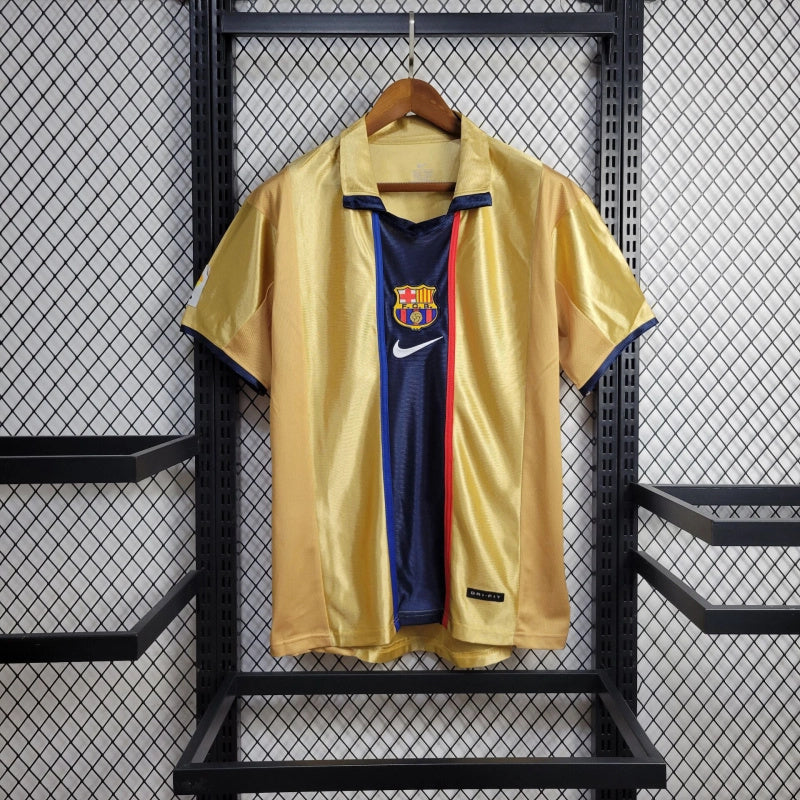 Camisa II Barcelona Retrô | 01/02 Nike - Dourada