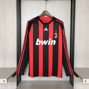 Camisa I Milan Retrô | 08/09 Adidas - Vermelha e Preta - Manga Longa
