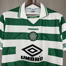 Camisa I Celtic Retrô | 98/99 Umbro - Branca e Verde