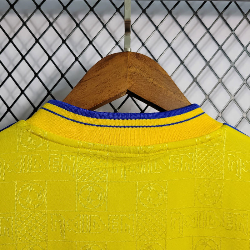 Camisa Iron Maiden x West Ham Retrô | 2008 - Amarela e Azul