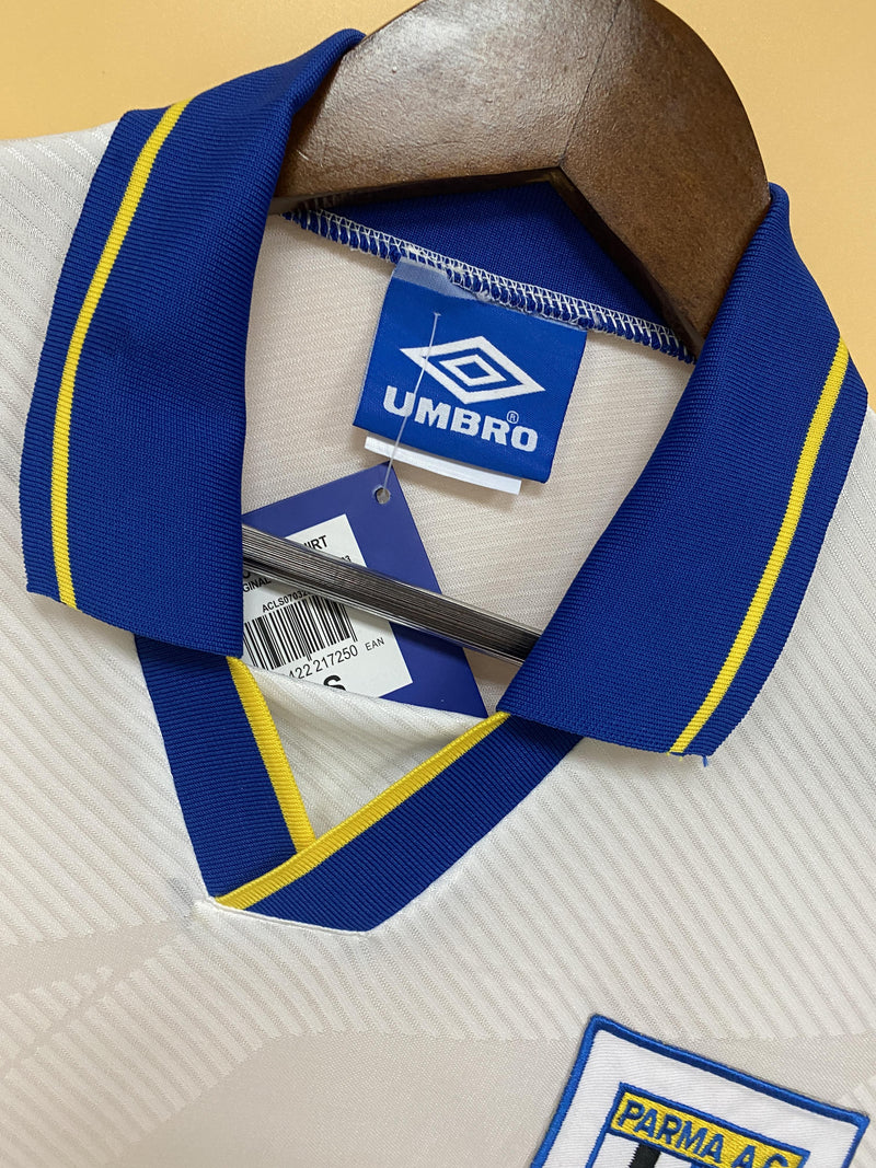 Camisa II Parma Retrô | 93/95 Torcedor Umbro - Branca e Azul