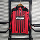 Camisa I Milan Retrô | 07/08 Adidas - Vermelha e Preta - Manga Longa
