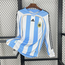 Camisa I Argentina Retrô | 2006 Adidas - Azul e Branca - Manga Longa