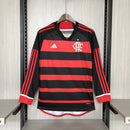 Camisa I Flamengo | 24/25 Torcedor Adidas - Vermelha e Preta - Manga Longa