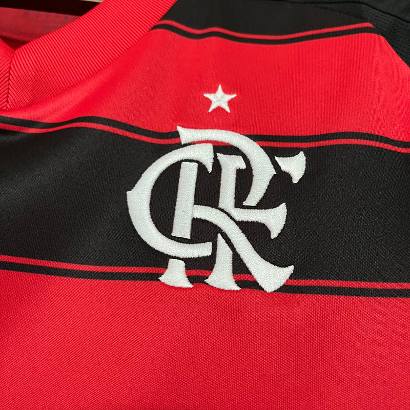 Camisa I Flamengo | 25/26 Torcedor Adidas - Vermelha e Preta - Feminina