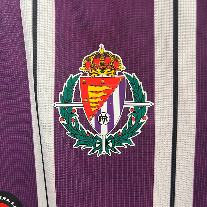 Camisa I Real Valladolid | 24/25 Torcedor Kappa - Roxa e Branca