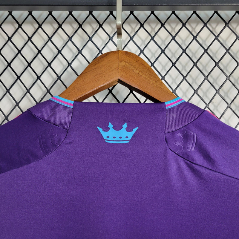 Camisa II Charlotte FC | 23/24 Torcedor Adidas - Roxa e Rosa