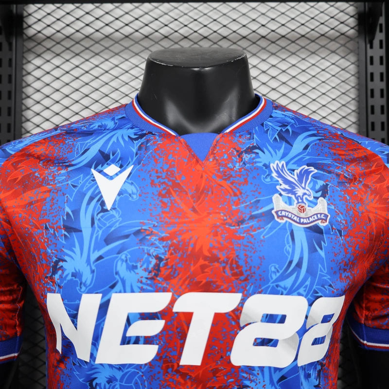 Camisa I Crystal Palace| 24/25 Modelo Jogador Macron - Azul e Vermelha