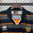 Camisa III Valencia Retrô | 99/00 Luanvi - Cinza Azul e Laranja